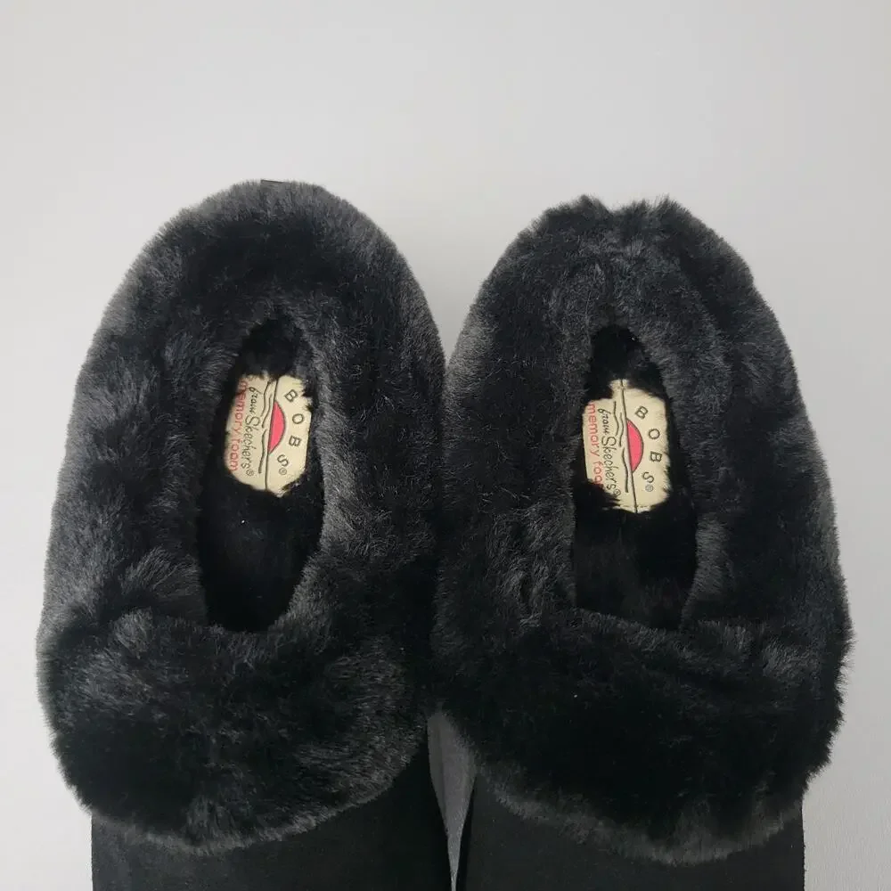 BOBS from SKECHERS Womens Size 7.5 Slippers Keepsakes Lite Cozy Blend memory